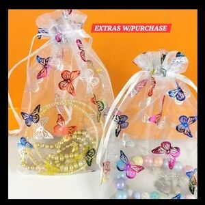 NWT - 20ct. Large Colorful Foil Stamped Butterfly Sz. 4X6